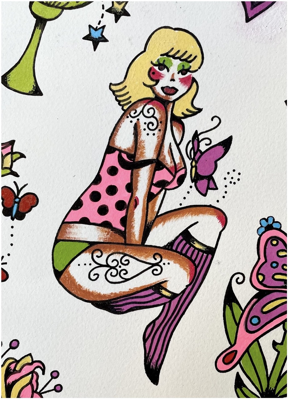 polkadot pinup