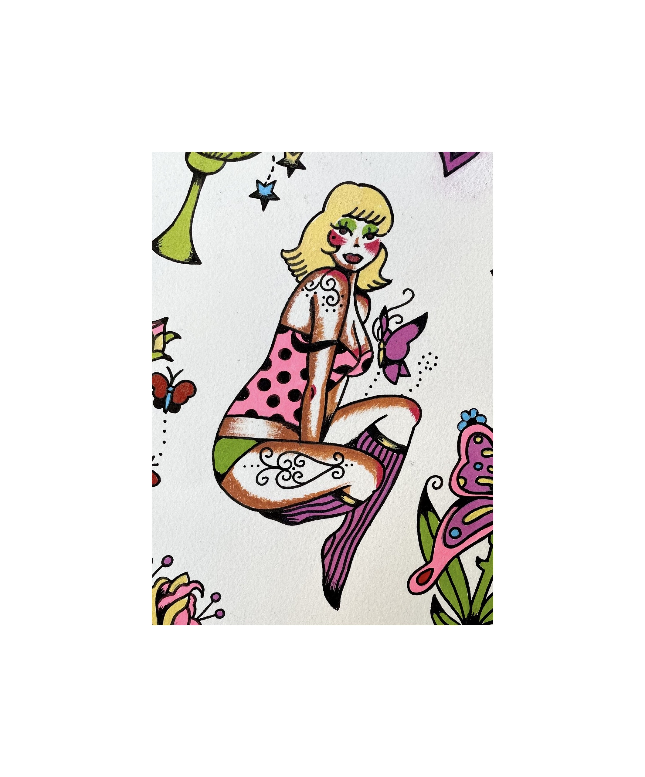 polkadot pinup